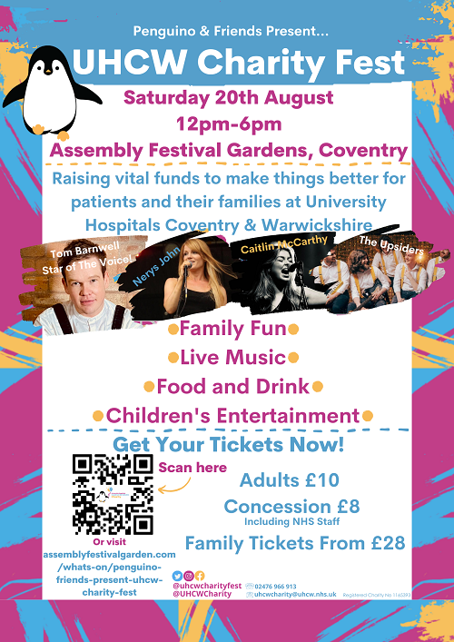 Image for It’s nearly here, THE summer celebration that you’ve been waiting for…UHCW Charity Fest!