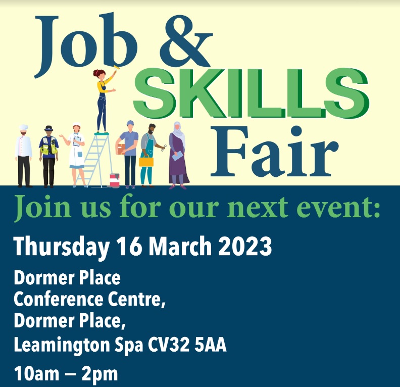Image for Warwickshire County Council, in partnership with DWP & JCP, encourages candidates to attend local Job Fairs