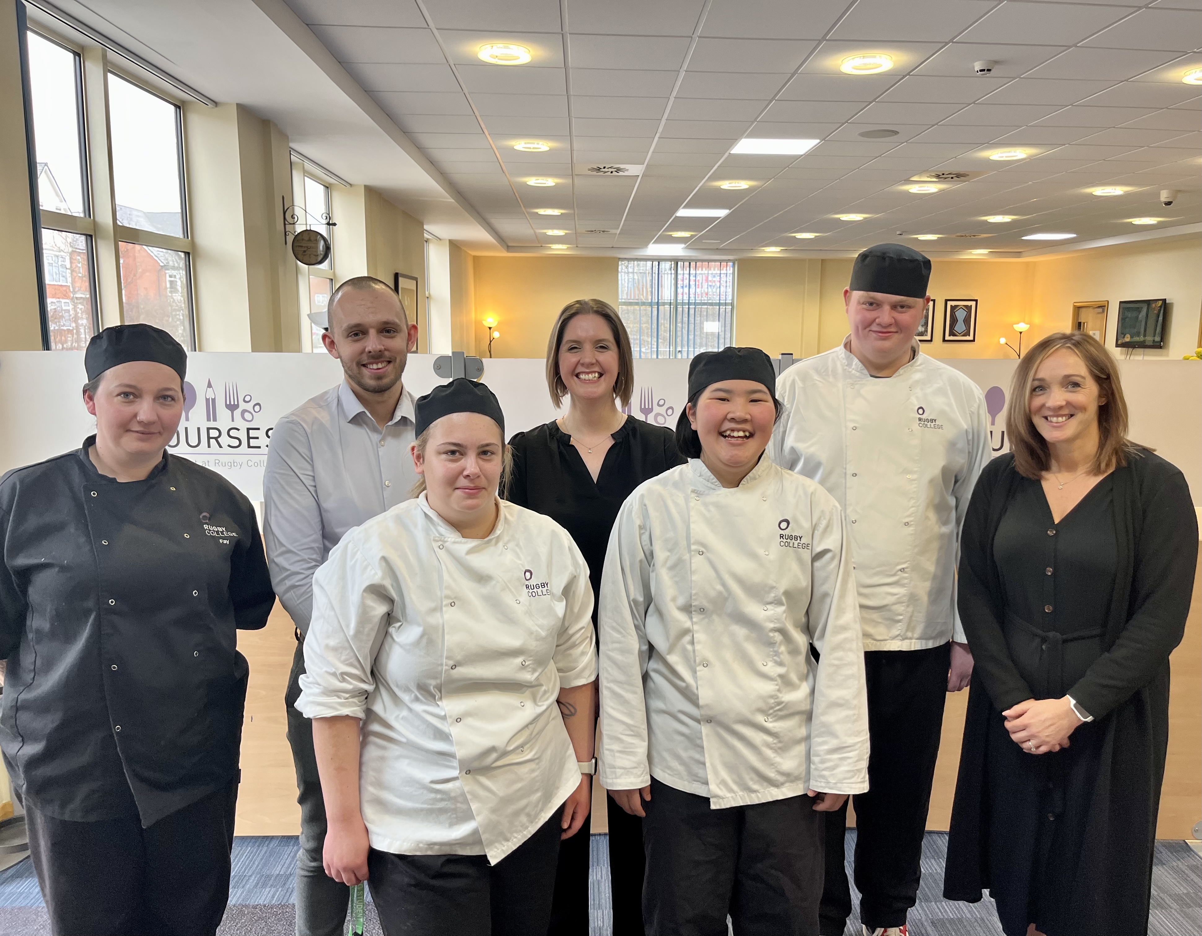 Rugby College students get top tips for a career in hospitality from popular national restaurant chain