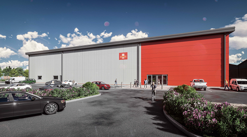 Image for Work underway on new delivery office for Royal Mail in Nuneaton 
