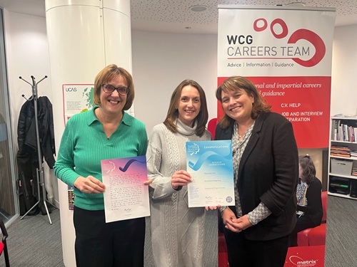 WCG Careers Team highly commended at Pearson National Teaching Awards
