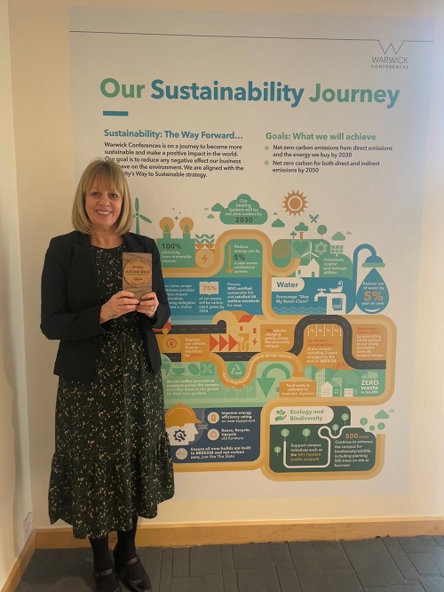 Warwick Conferences professional celebrates sustainability award