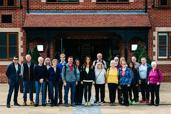 TV presenter Julia Bradbury joins residents on Warwickshire countryside walk