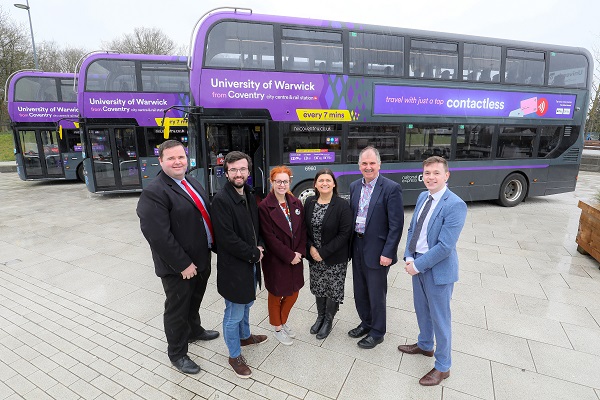 Students celebrate National Express Coventry going Platinum