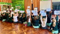 Image for Local care manager helps 200 Rugby pupils understand dementia