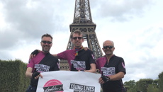 Image for Lodders trio raise £6k for charity after conquering London to Paris cycle