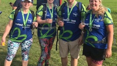 Image for Lodders quartet takes on punishing six-hour trek to raise funds for dementia charity
