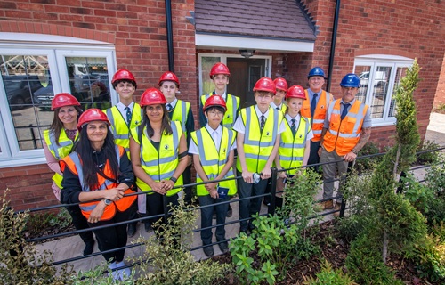 Coventry students dig into construction with experience days at Keresley development