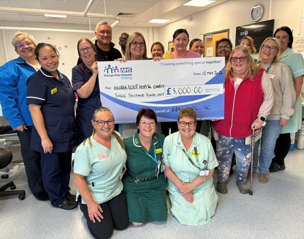 Image for Bedworth family raises £3,000 for Mary Garth Ward in memory of beloved local DJ  Les Allen