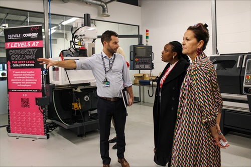 MP Taiwo Owatemi Visits Coventry College to Explore New T Level Facilities