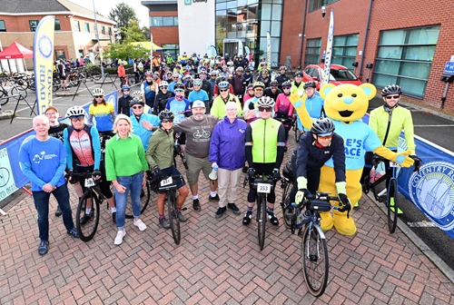 Smiles all round as Starley Sportive bike ride pedals past fundraising milestone