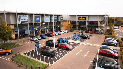 Image for RAW Charging powers up one of the largest EV charging hubs in the Midlands at Leamington Spa Shopping Park