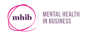 MHIB Mental Health In Business Logo White Wide