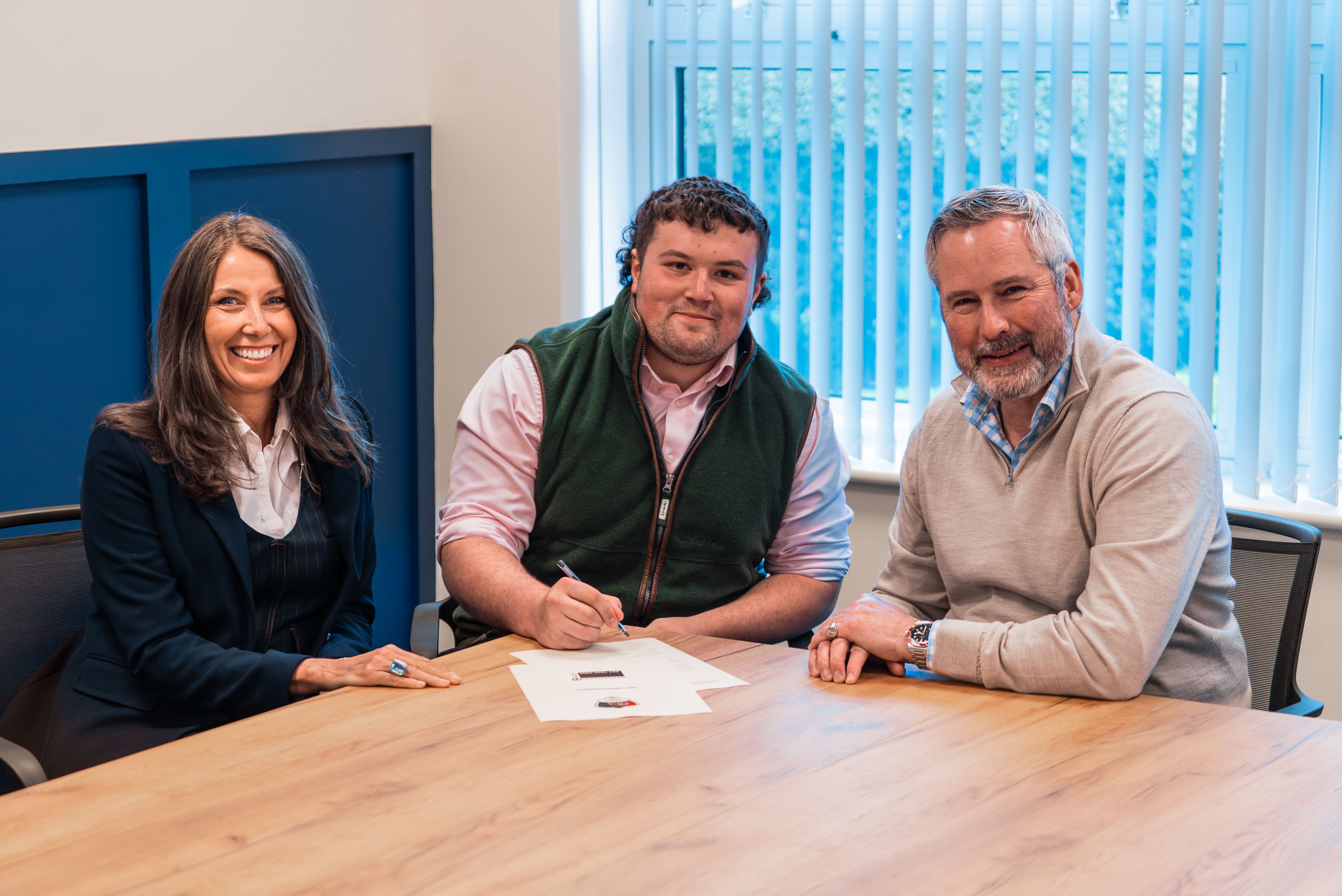 Image for Bromwich Hardy measures up rising rugby star Will for a career in commercial property
