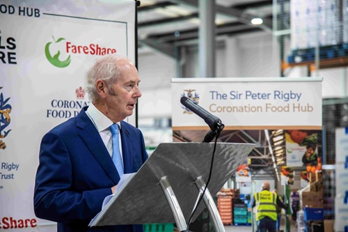 Image for Sir Peter Rigby launches food hub to fight poverty and unemployment 