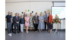 Image for Celebration of loyalty for nearly 3,000 years of service by college staff