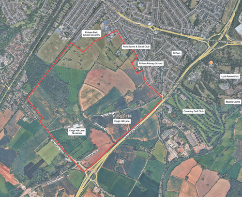 Image for Public asked for views on a draft masterplan and design code for the  King’s Hill housing allocation